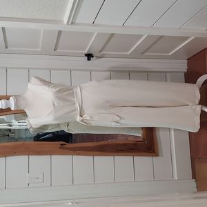 Off white halter jumpsuit sz M